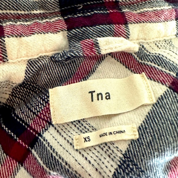 Aritzia TNA Plaid Tunic Button Up Shirt - XS - Picture 6 of 6